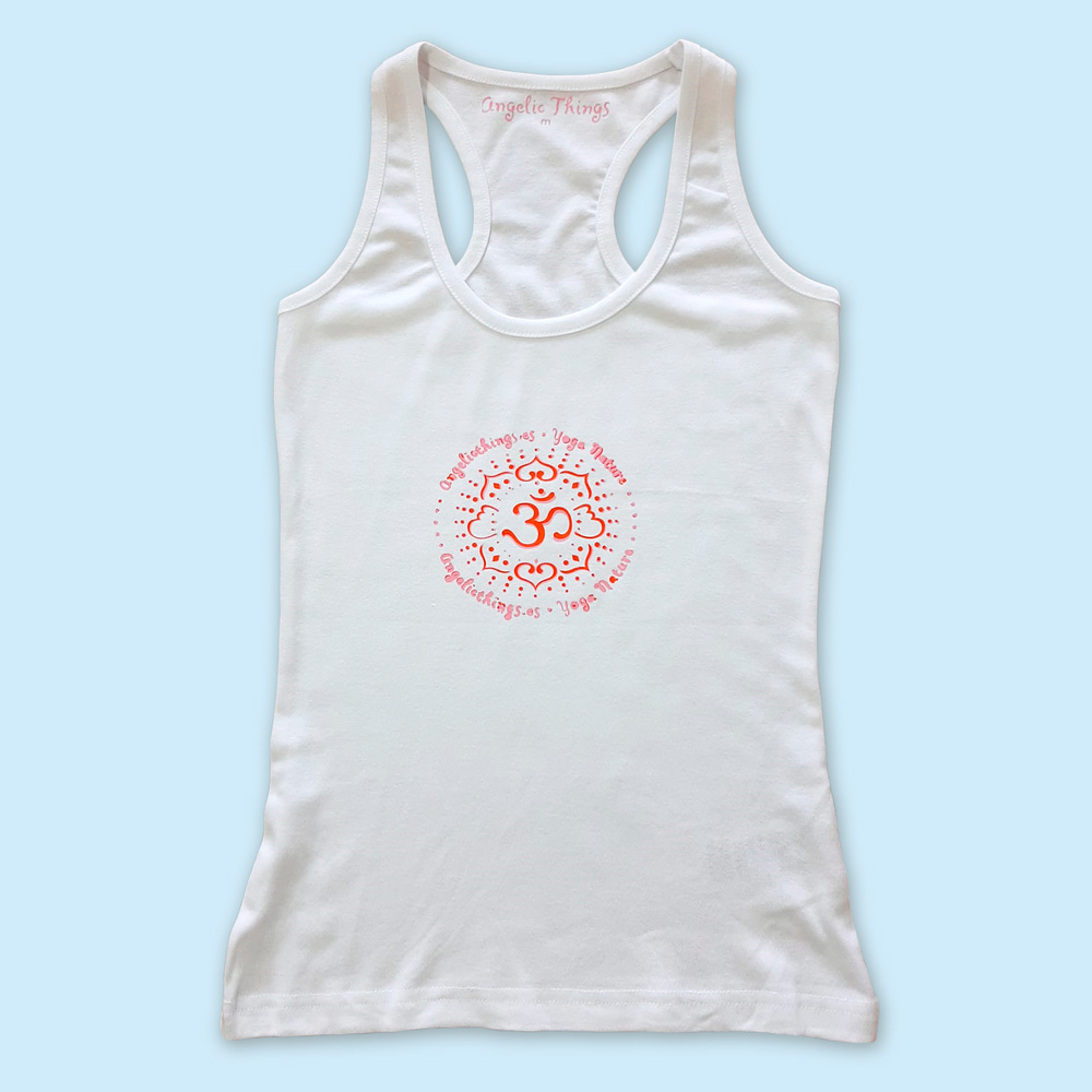 Camiseta tirantes "Respira Yoga... Respira paz" - Mujer - Cosa Ángeles